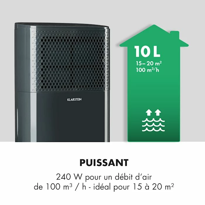 Klarstein Déshumidificateurs DryFy10 Déshumidificateur – Image 3