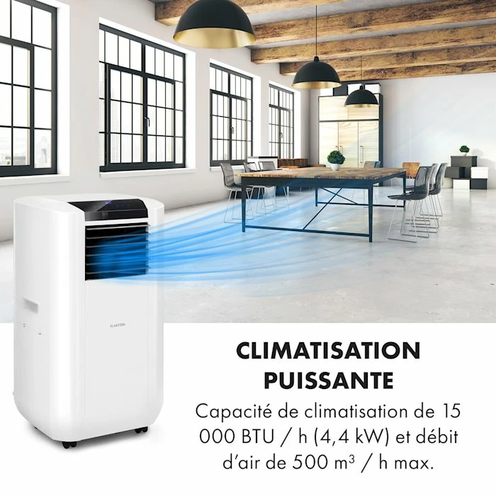 Klarstein Climatiseurs Climatiseur Mobile Max Breeze Smart Mobile15000 BTU/h (4,4 KW) CEE A – Image 3