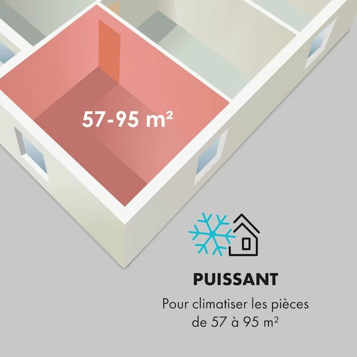 Klarstein Climatiseurs Climatiseur Mobile Max Breeze Smart Mobile15000 BTU/h (4,4 KW) CEE A – Image 4