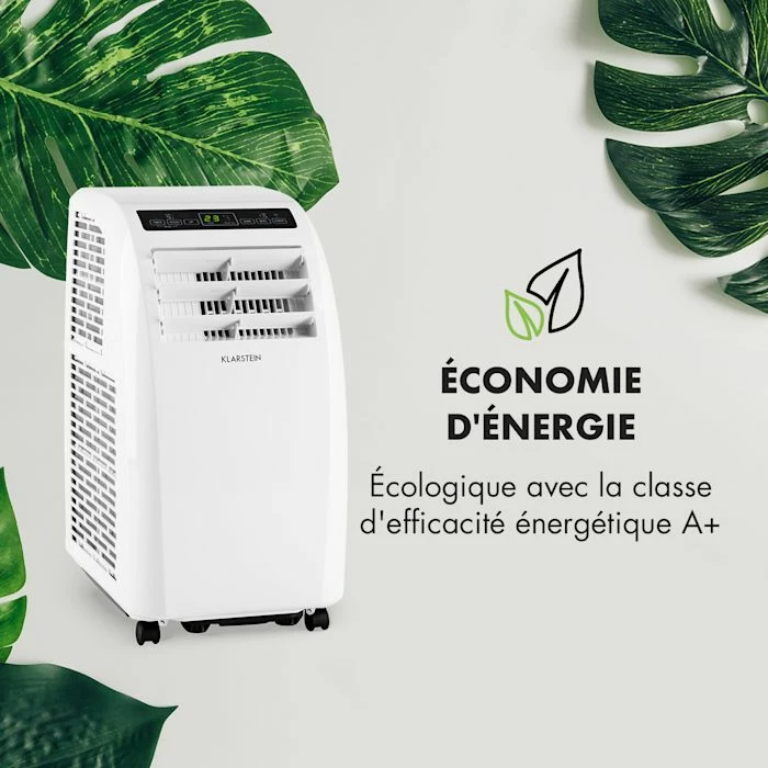 Klarstein Climatiseurs Climatiseur Mobile Metrobreeze Rom Smart 10 000 BTU / 3,0 KW EEC A+ Télécommande – Image 6