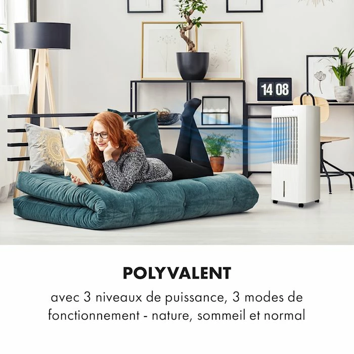 Klarstein Rafraichisseurs Iceberg Pure Rafraîchisseur D'air Débit D'air : 283 M³ / H 65 W Réservoir 5 Litres – Image 3