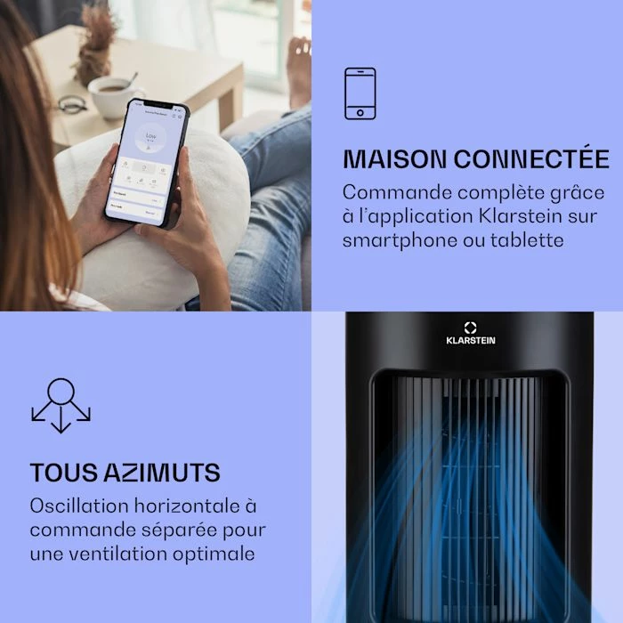 Klarstein Rafraichisseurs IceWind Plus Smart Smart 4-in-1 Refroidisseur D'air – Image 3