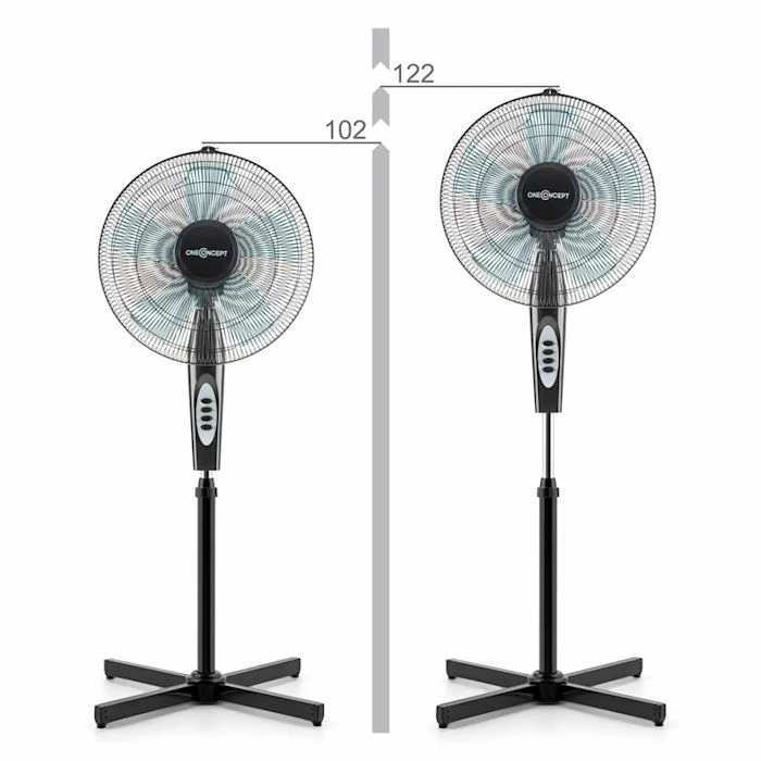 OneConcept Ventilateurs Black Blizzard 2G Kit De Ventilateur à Poser – Image 4